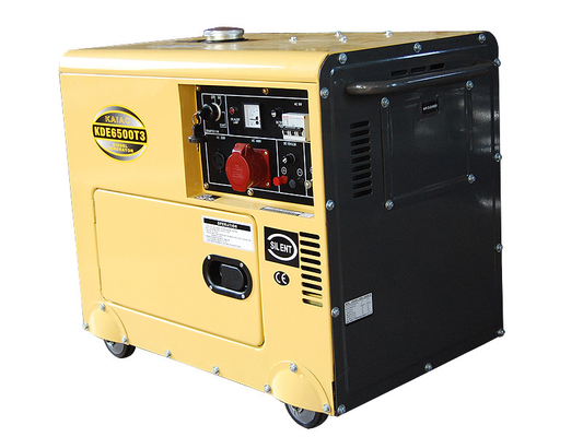 15L Kraftstofftank-Miniaturdieselgenerator KDE6500T3 mit Kontrollbereich der digitalen Steuerung