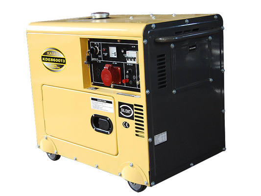 Dreiphasen6 KVA-kleine tragbare Dieselgeneratoren CER-ISO-Bescheinigung