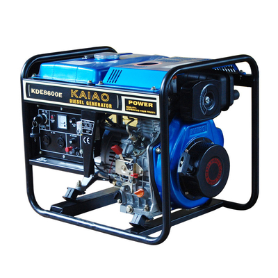 Einzylinder-elektrische Starter-Öffnungsrahmen-Dieselgeneratoren, angepasstes Modell NO.KDE8600E