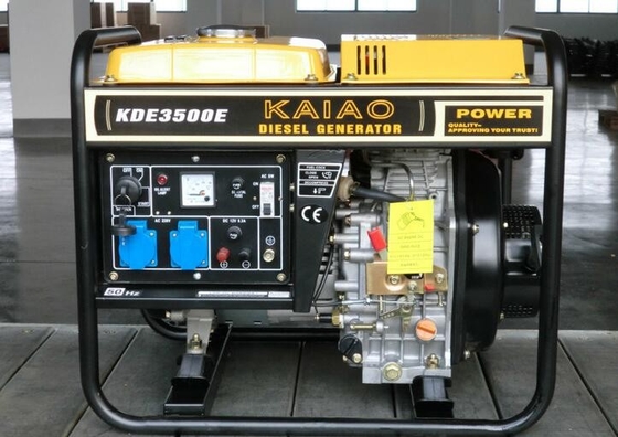 50HZ 3000 Watt-offener Rahmen-Dieselgeneratoren mit Kontrollbereich der digitalen Steuerung