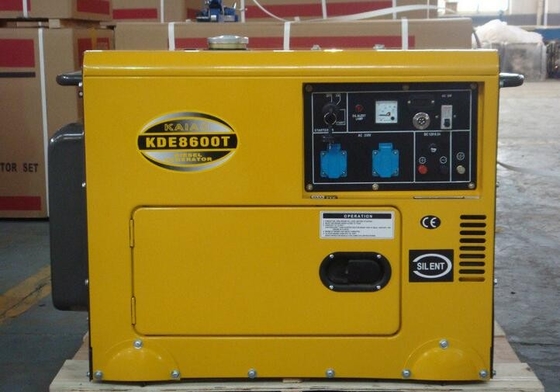 Kundengebundener niedriger Kraftstoffverbrauch des stillen Wohndieselbereitschaftsgenerator-6kva
