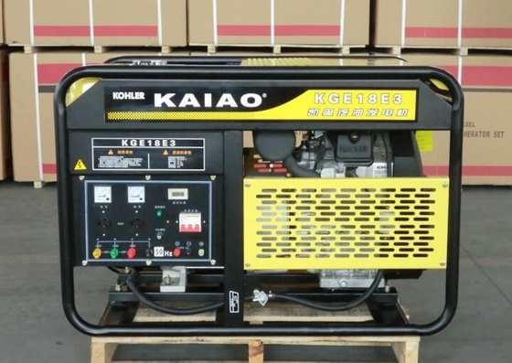 4 Dreiergruppen-Phasen-Benzin-Generator-Satz KGE18E3 des Anschlag-18kva mit Zylinder 2