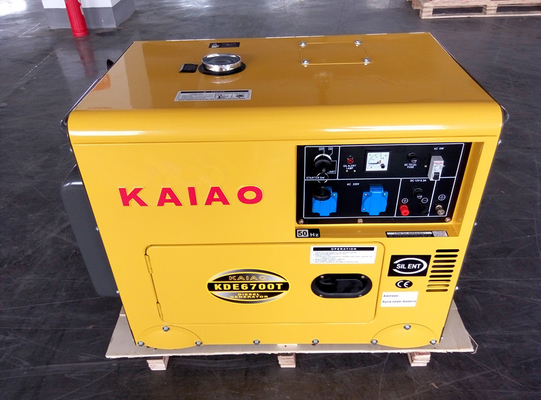 Einphasig-Schlüssel-Anfangsstille kleine Dieselgeneratoren 2KW - 10KW Wechselstrom KDE6500T