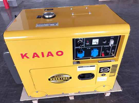 Einphasig-Schlüssel-Anfangsstille kleine Dieselgeneratoren 2KW - 10KW Wechselstrom KDE6500T