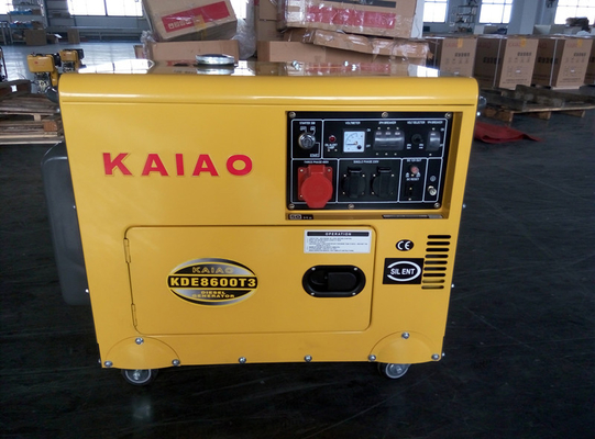 Gewohnheit 7KVA 3 Phasen-kleine Dieselgeneratoren, kleiner ruhiger Dieselgenerator