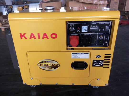 Gewohnheit 7KVA 3 Phasen-kleine Dieselgeneratoren, kleiner ruhiger Dieselgenerator