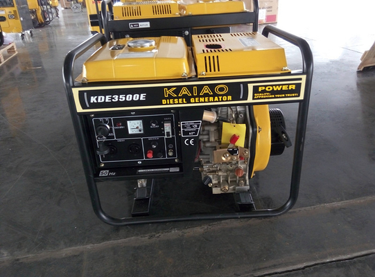 Elektrisches Miniaturanfangsdieselgenerator 3000 Watt mit Batterie vier Räder/17Ah