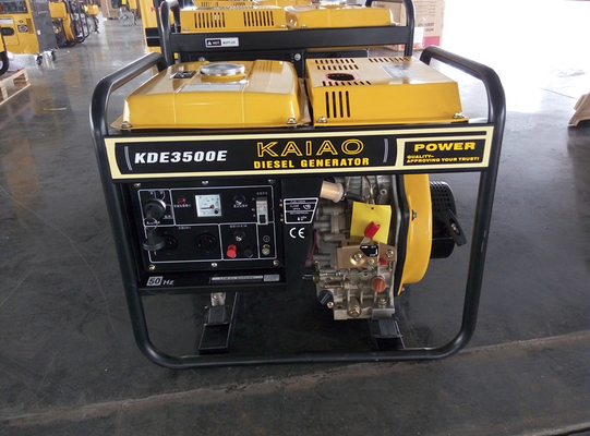 Elektrisches Miniaturanfangsdieselgenerator 3000 Watt mit Batterie vier Räder/17Ah
