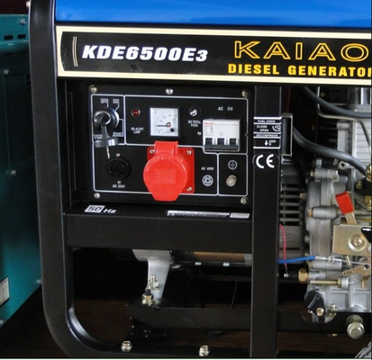 5KVA 3 Phasen-tragbarer kleiner Dieselgenerator-Satz 760 x 515 x 710 Millimeter KDE6500E3