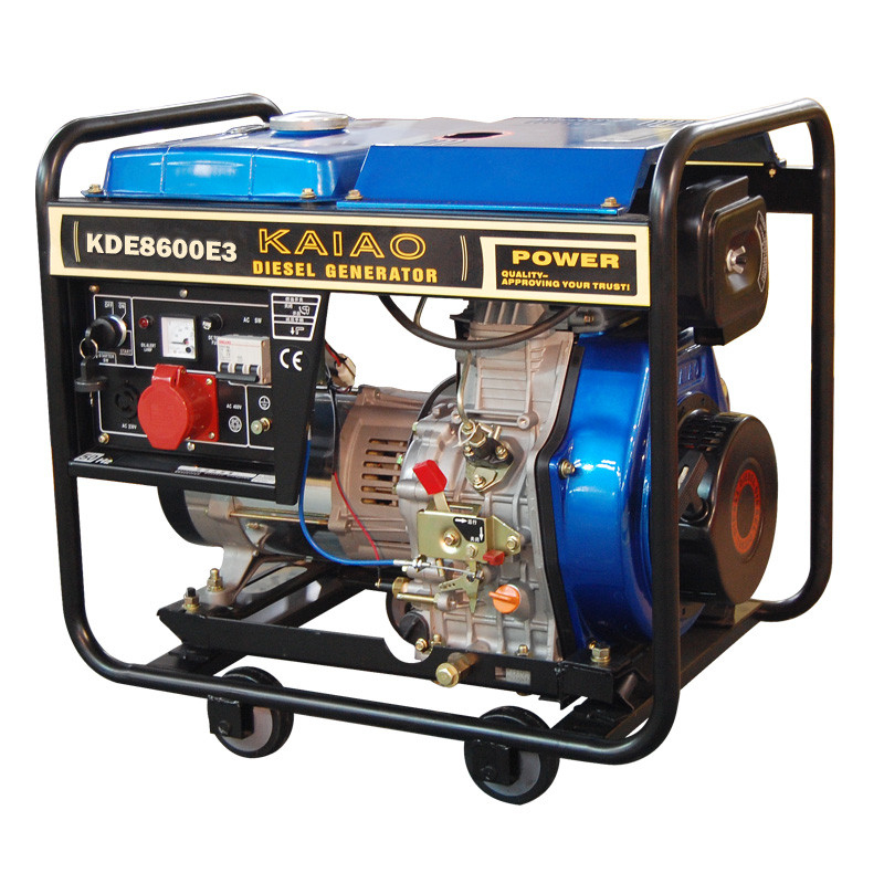 Offener generator-Rückzug-Starter des Rahmen-6.3Kva Dieselfür die Fabrik/Öl archiviert