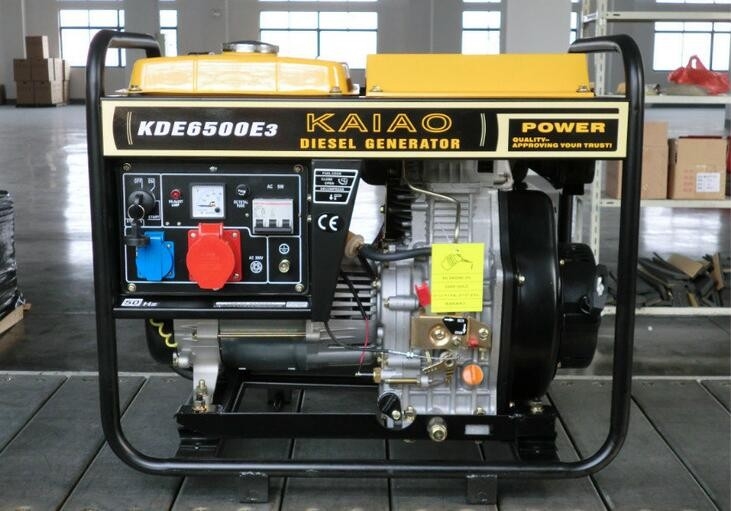 Dieselgeneratoren des offenen Rahmen-5.5kva, 3 Phasen-tragbarer Dieselgenerator
