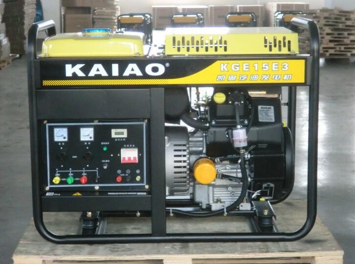 KGE15E3 16kV tragbarer Benzinstromgenerator in drei Phasen mit digitaler Steuerung