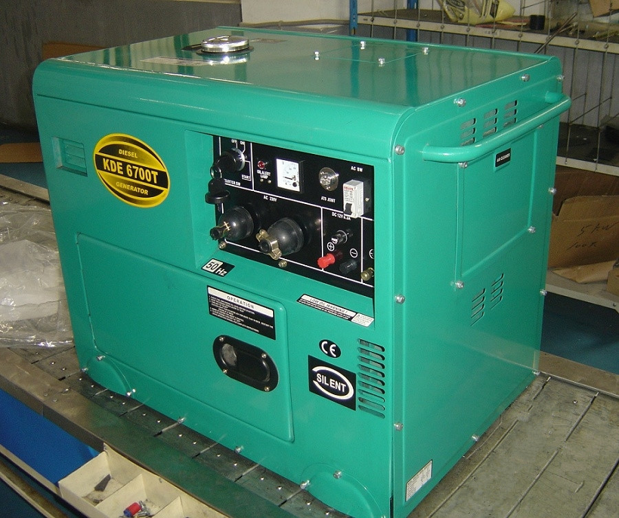 schalldichte kleine Dieselgeneratoren 5KW für Hauptunterstützung, tragbarer Dieselstromgenerator