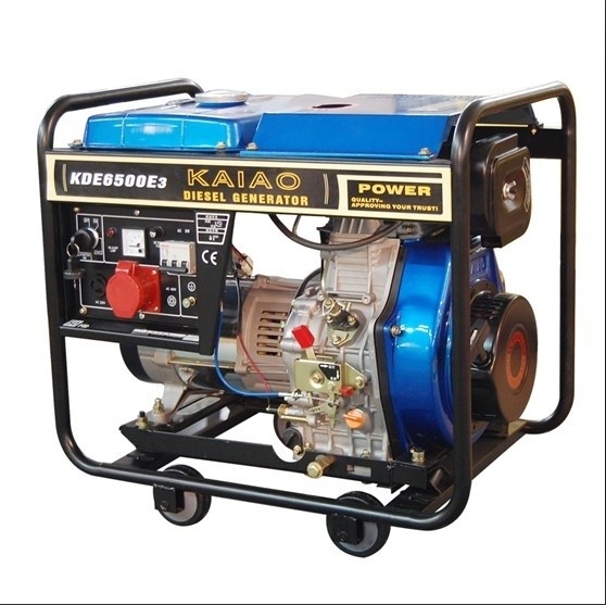 5KVA 3 Phasen-tragbarer kleiner Dieselgenerator-Satz 760 x 515 x 710 Millimeter KDE6500E3