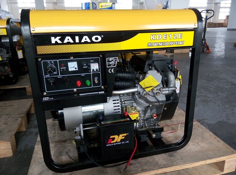 Völlig Leistungsabgabe-offener Rahmen-Dieselgeneratoren 10KW mit lärmarmem/reibungslosem Funktionieren