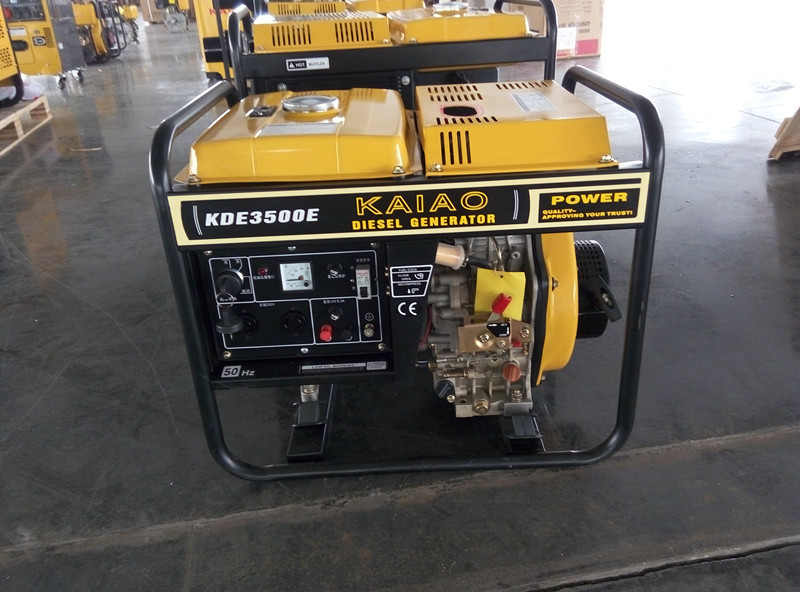 einphasig-offener Rahmen-Dieselgenerator-Handanfangssystem Wechselstroms 3KW für industrielles
