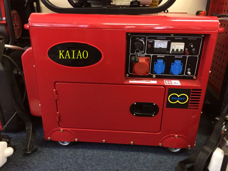 Industrielle kleine Dieseldreiphasiggeneratoren Wechselstroms 8KVA mit Wärmeaustausch-Kühlsystem
